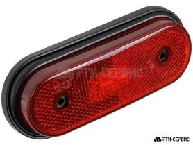Фонарь габаритный 6-ти диодный LED с катафотом, красный - фото 1
