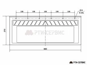 Брызговик 660х270 мм Hino